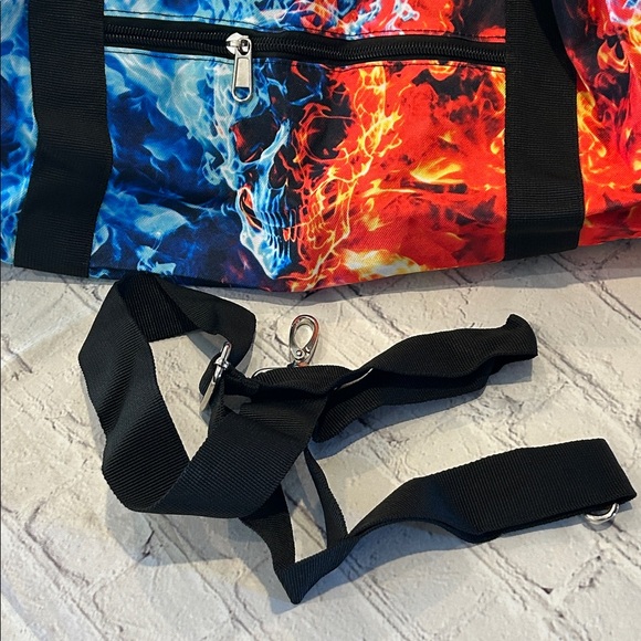 Vibrant Fire and Ice Men's Duffle Bag - Picture 5 of 5